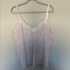 Floral Lace Trim Cami Top NEW